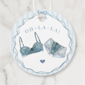 Etwas Blau Wäsche Dusche Junggesellinnenabschied P Geschenkanhänger (Rückseite)