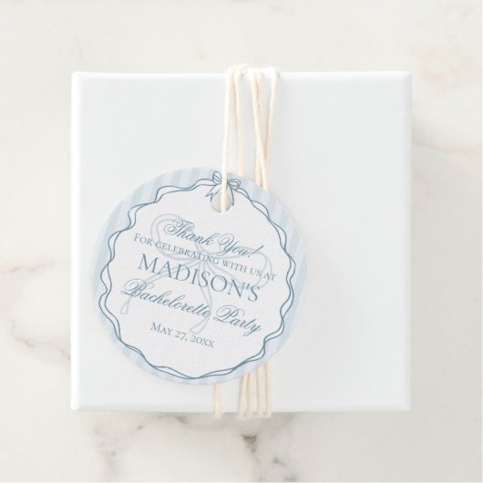 Etwas Blau Wäsche Dusche Junggesellinnenparty Geschenkanhänger (Beispiel)