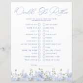 Etwas Blau würde sie eher Brautparty Game (Vorderseite)