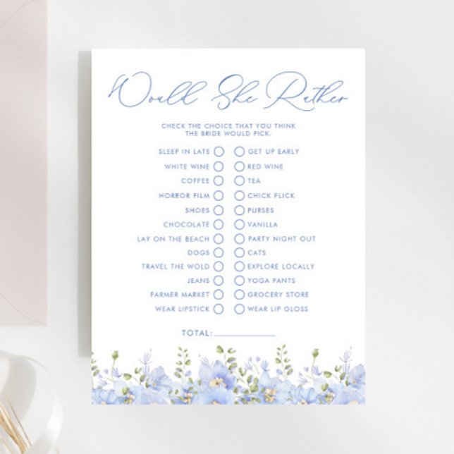 Etwas Blau würde sie eher Brautparty Game (Von Creator hochgeladen)