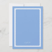 Etwas blaue Brautparty-Einladung Einladung (Rückseite)