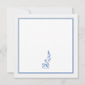 Etwas blaue Einladung (Rückseite)