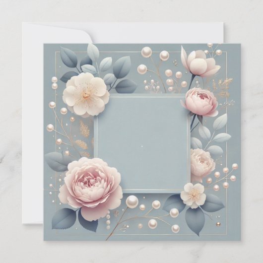 Etwas Blaue Einladung Ankündigung (Vorderseite)