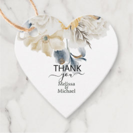 ETWAS BLAUE FLORAL Gastgeschenk Hochzeit Tags Geschenkanhänger