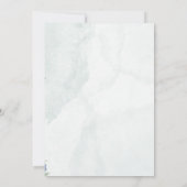 Etwas Blaue Schleife Glitter Champagner Hydrangea Einladung (Rückseite)