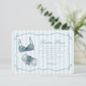 Etwas Blaue Wäsche Dusche Slips Bitte Begleitkarte (Stehend Vorderseite)
