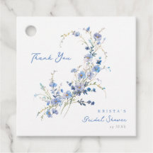 Etwas Blaue Wildblumen-Brautdusche