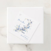Etwas Blaue Wildblumen-Brautparty Geschenkanhänger (Beispiel)