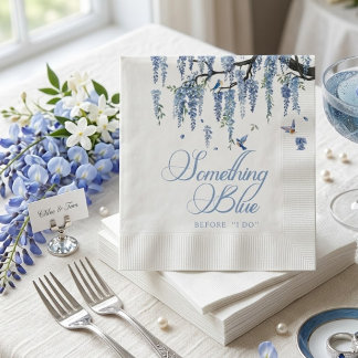 Etwas Blaue Wildblumen-Brautstrauß-Brautparty  Serviette