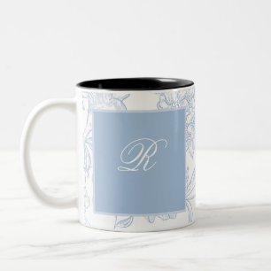 Etwas Blaue Wildblumen-Hochzeitsshower-Einladung Zweifarbige Tasse