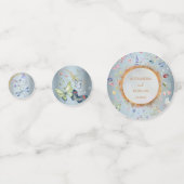 Etwas Blauer Eleganter Wildblume Hochzeitstisch Konfetti (Vorderseiten)