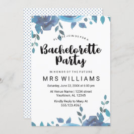 Etwas Blauer Junggeselinnen-Abschied Einladung