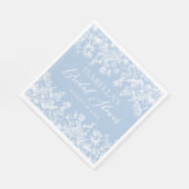 Etwas Blaues, bevor ich Brautparty Napkins mache Serviette (Ecke)