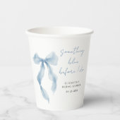 Etwas Blaues, bevor ich den Brautstrauß binde Jung Pappbecher (Vorderseite)