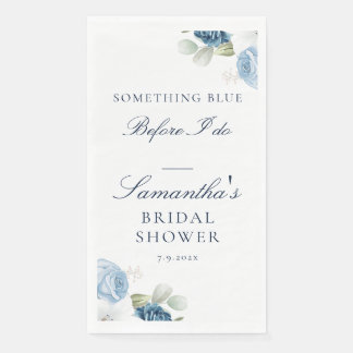 Etwas Blaues bevor ich die Florale Hochzeitsdusche Serviette