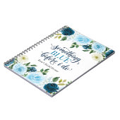 Etwas Blaues, bevor ich die Navy Floral mache Notizblock (Linke Seite)