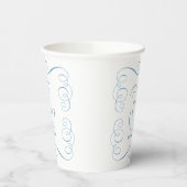 Etwas Blaues, bevor ich eleganten Brautdusche mach Pappbecher (Links)