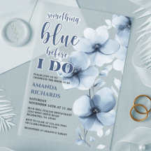 Etwas Blaues, bevor ich Floral Brautparty mache