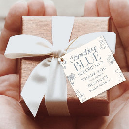 Etwas Blaues bevor ich heirate Brautparty Danke Geschenkanhänger