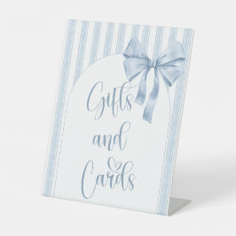 Etwas Blaues bevor ich heirate Geschenke & Karten  Sockelschild