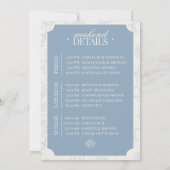 Etwas Blaues, bevor ich heirate: Junggesellinnen-A Einladung (Rückseite)