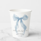 Etwas Blaues, bevor ich heirate - Junggesellinnena Pappbecher (Vorderseite)
