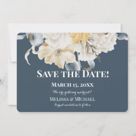 ETWAS BLAUES-BLUES- Horizontales WEDDING Save The Date