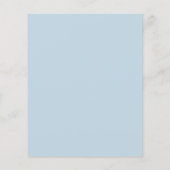 Etwas blaues Blumen Bridal Dusche Einladung (Rückseite)