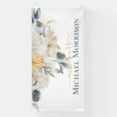 ETWAS BLAUES - BLUMENFLÄCHE BANNER (Vertikal)