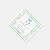 Etwas Blaues Bogen Brautparty Serviette (Ecke)