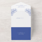 Etwas Blaues Botanisches All In One Einladung (Außenbereich)