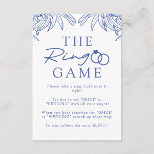 Etwas Blaues Botanisches Don't Say Bride Begleitkarte