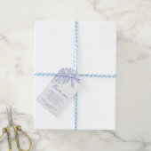 Etwas Blaues Botanisches Geschenkanhänger (Mit Garn)