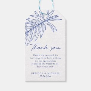 Etwas Blaues Botanisches Geschenkanhänger