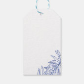 Etwas Blaues Botanisches Geschenkanhänger (Rückseite)