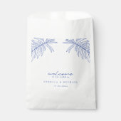 Etwas Blaues Botanisches Hochzeitsfest Geschenktütchen (Vorderseite)