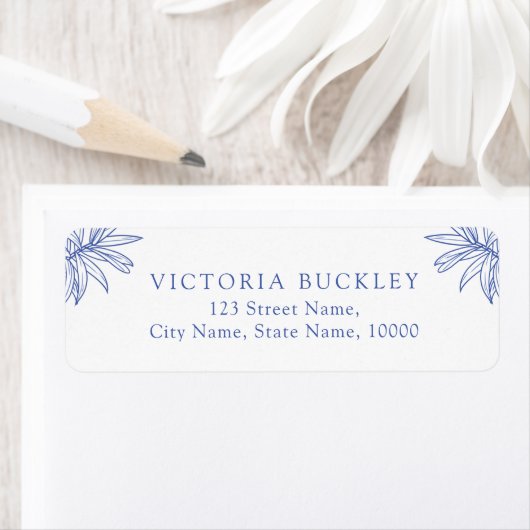 Etwas Blaues Botanisches Rücksendeadresse (Insitu)