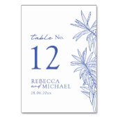 Etwas Blaues Botanisches Tischnummer (Rückseite)