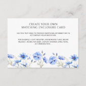 Etwas Blaues Brautparty Blank Begleitkarte (Vorderseite)