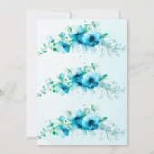 Etwas Blaues Brautparty Einladung (Rückseite)