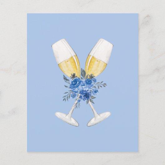 Etwas blaues Brautparty Hochzeitsspiel (Rückseite)