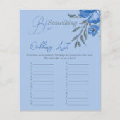 Etwas blaues Brautparty Hochzeitsspiel (Vorderseite)