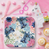 Etwas blaues Brautparty Pappteller (Party)