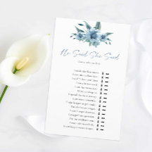 Etwas blaues Brautparty, sagte er