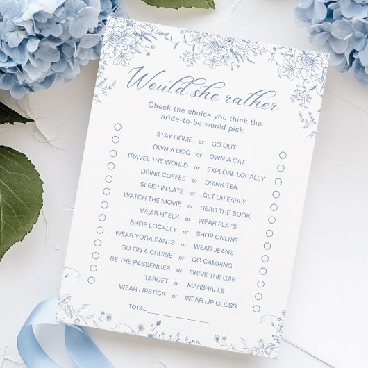 Etwas blaues Brautparty würde sie eher kartieren Einladung