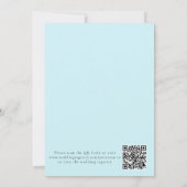 Etwas Blaues Chic Martini QR Code Brautparty  Einladung (Rückseite)