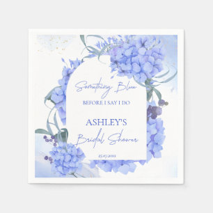 Etwas blaues elegantes Brautbad  Serviette