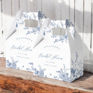 Etwas Blaues Florales Brautjungfernabschied Geschenkschachtel