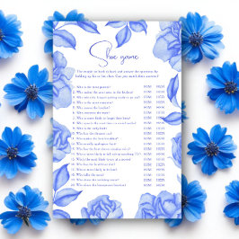 Etwas Blaues Florales Brautparty-Schuhspiel