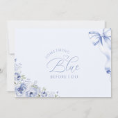 Etwas Blaues Florales Rat & Wünsche (Rückseite)